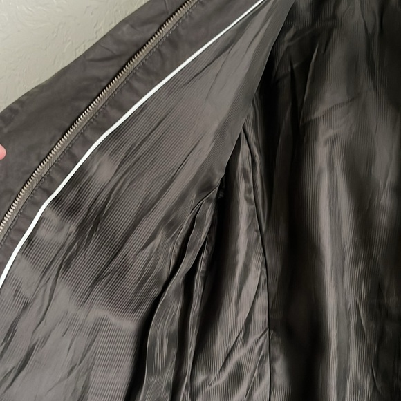 Banana Republic olive drab ruffle trench coat - Picture 10 of 12